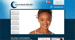 Desktop Screenshot of metcalforthodontics.com
