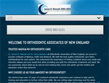 Tablet Screenshot of metcalforthodontics.com